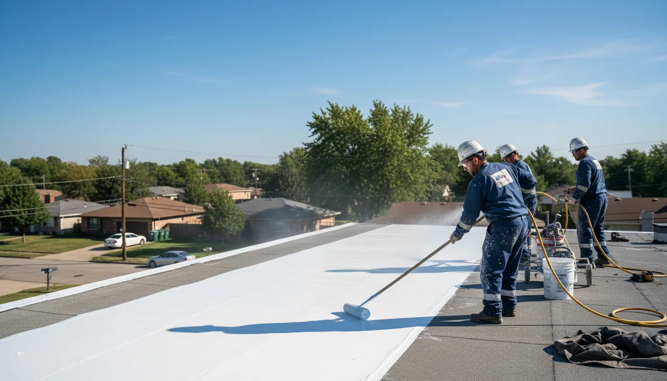 Commercial roof coating in Greenville, PA near me